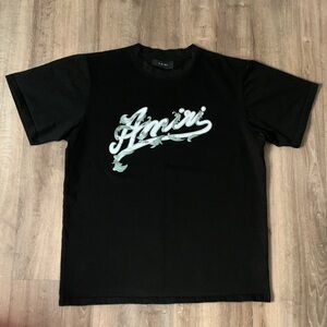 AMIRI Black Tee with Graphic Logo